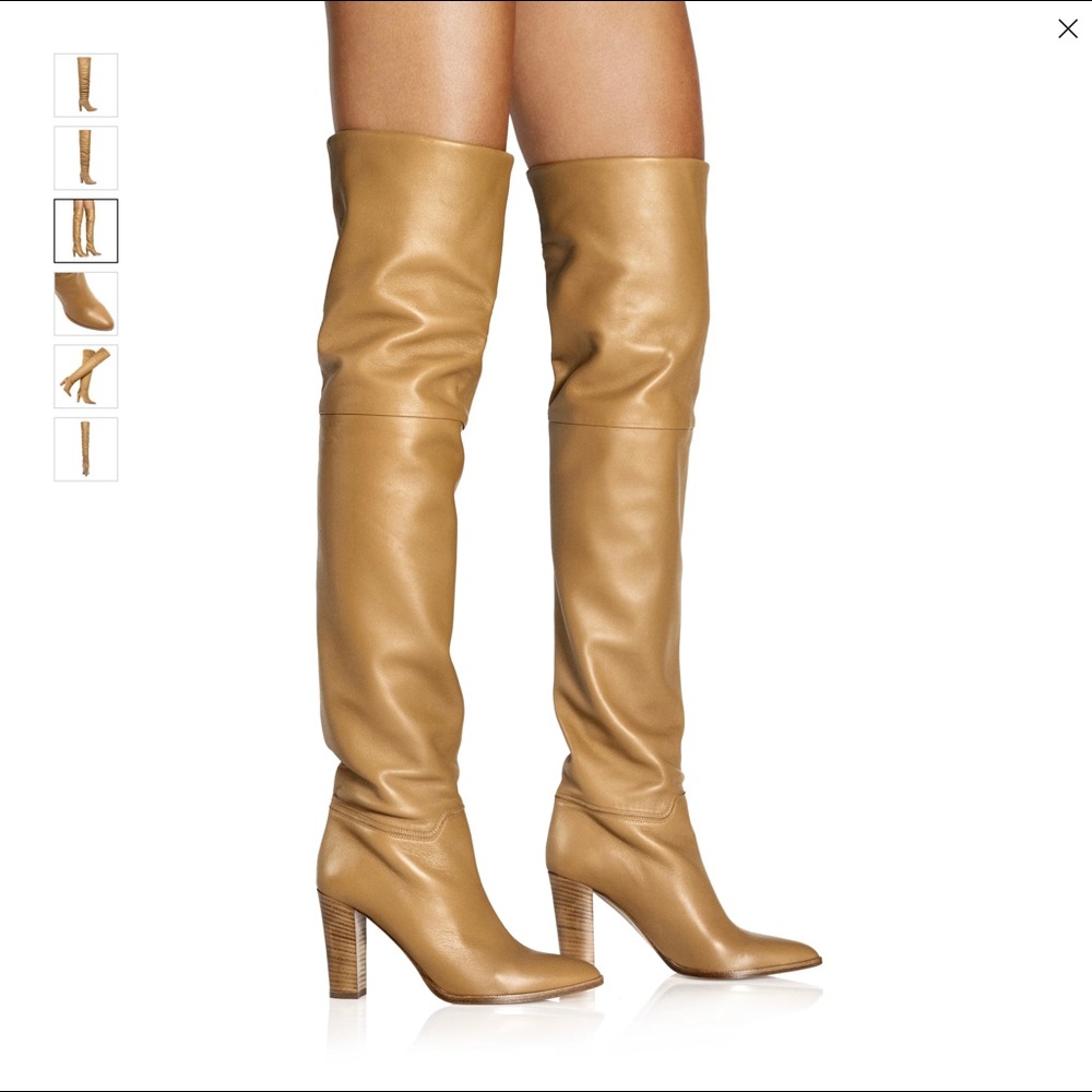 Tamara Mellon Tall Boots in Chamois